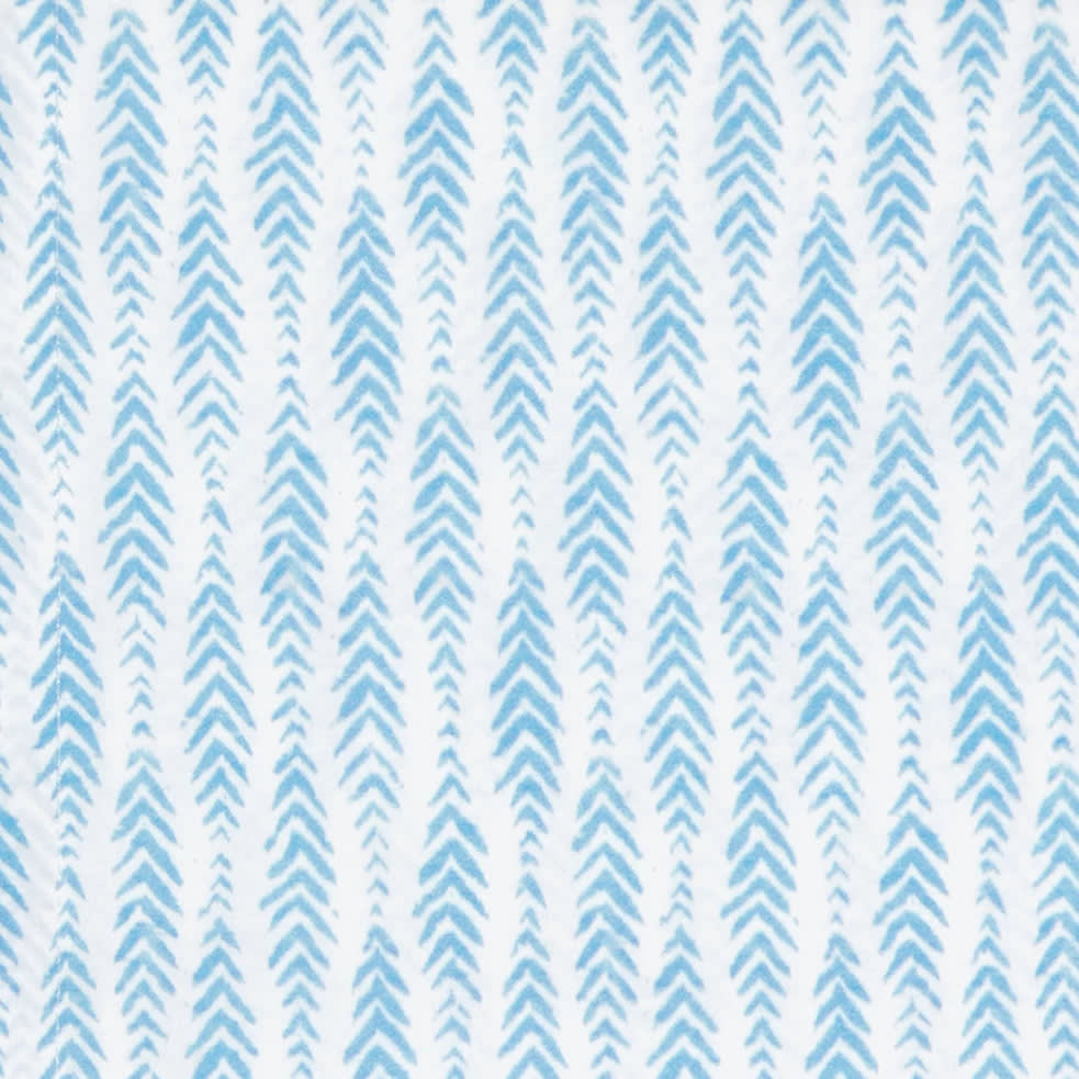 Feather Ogee Swatch | French Blue
