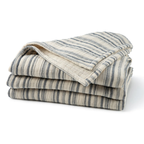 Cape Stripe Blanket | Navy
