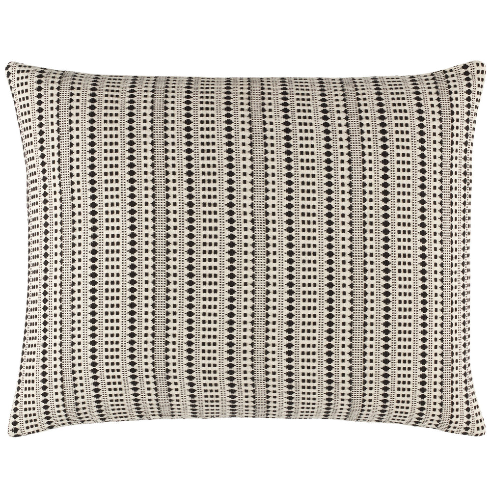 Fira Jacquard Black Coverlet Sham