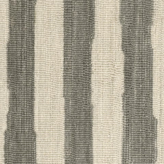 Silas Stripe Grey Hand Micro Hooked Wool Rug Swatch