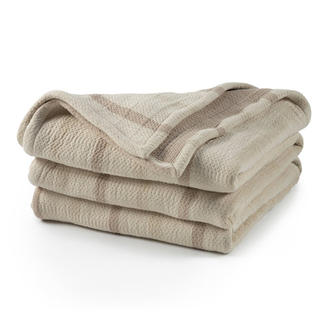 Lowen Stripe Blanket | Natural