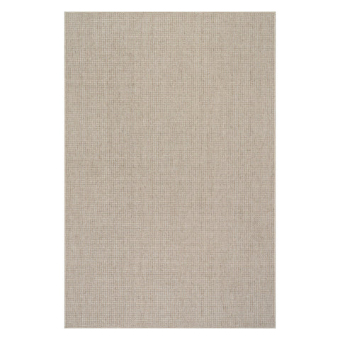 Yadira Geometric Woven Wool Custom Rug | Natural