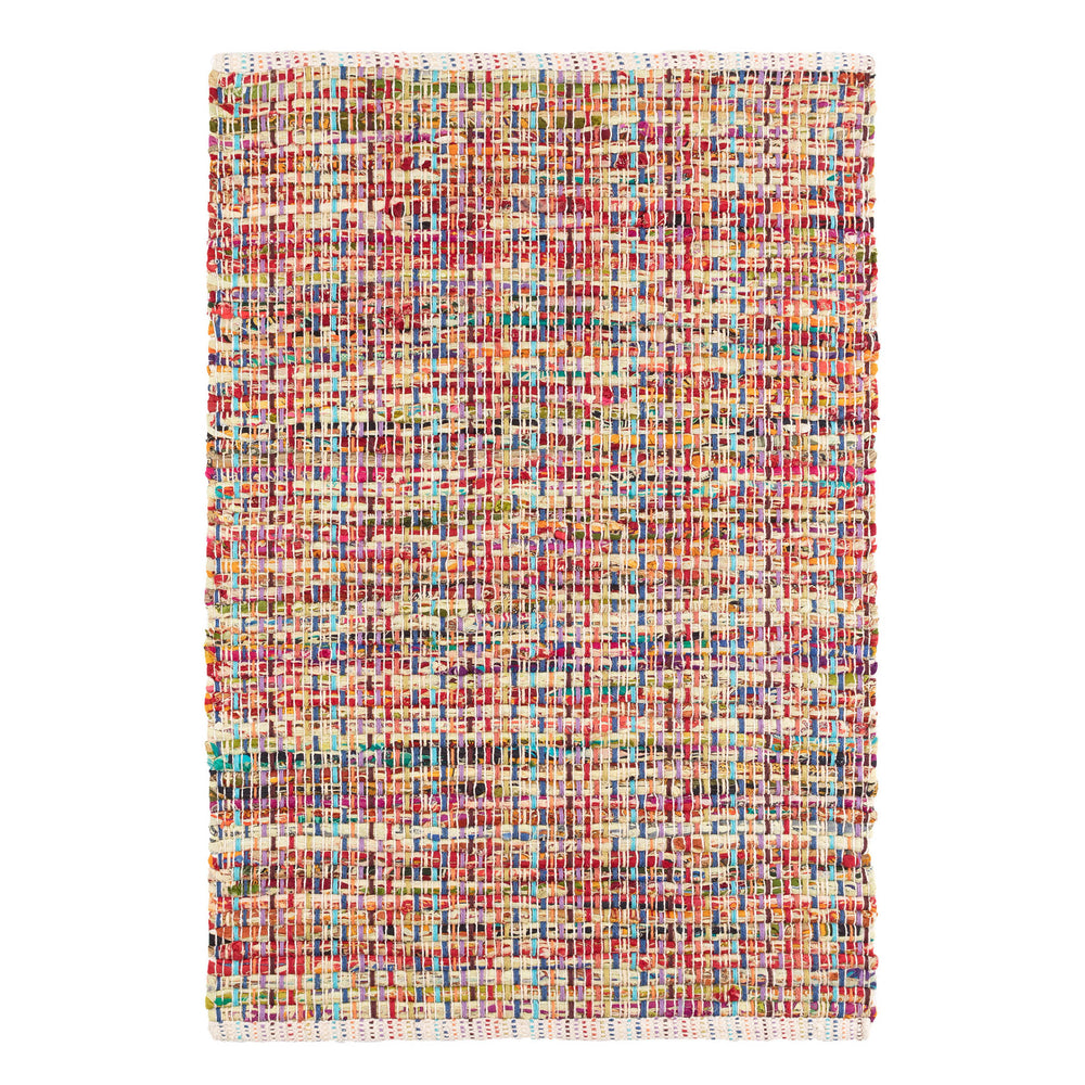 Vista Chindi Handwoven Cotton Rug | Multi