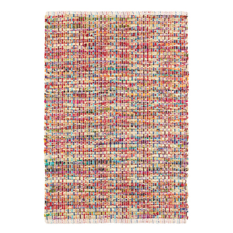 Vista Chindi Handwoven Cotton Rug | Multi