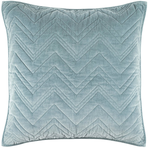 Brentwood Velvet Ocean Quilted Sham