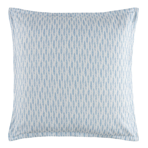 Feather Ogee Sham | French Blue