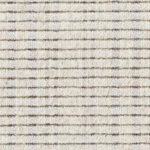 Warren Ticking Silver Woven Wool Custom Rug Swatch With Attached Rug Pad