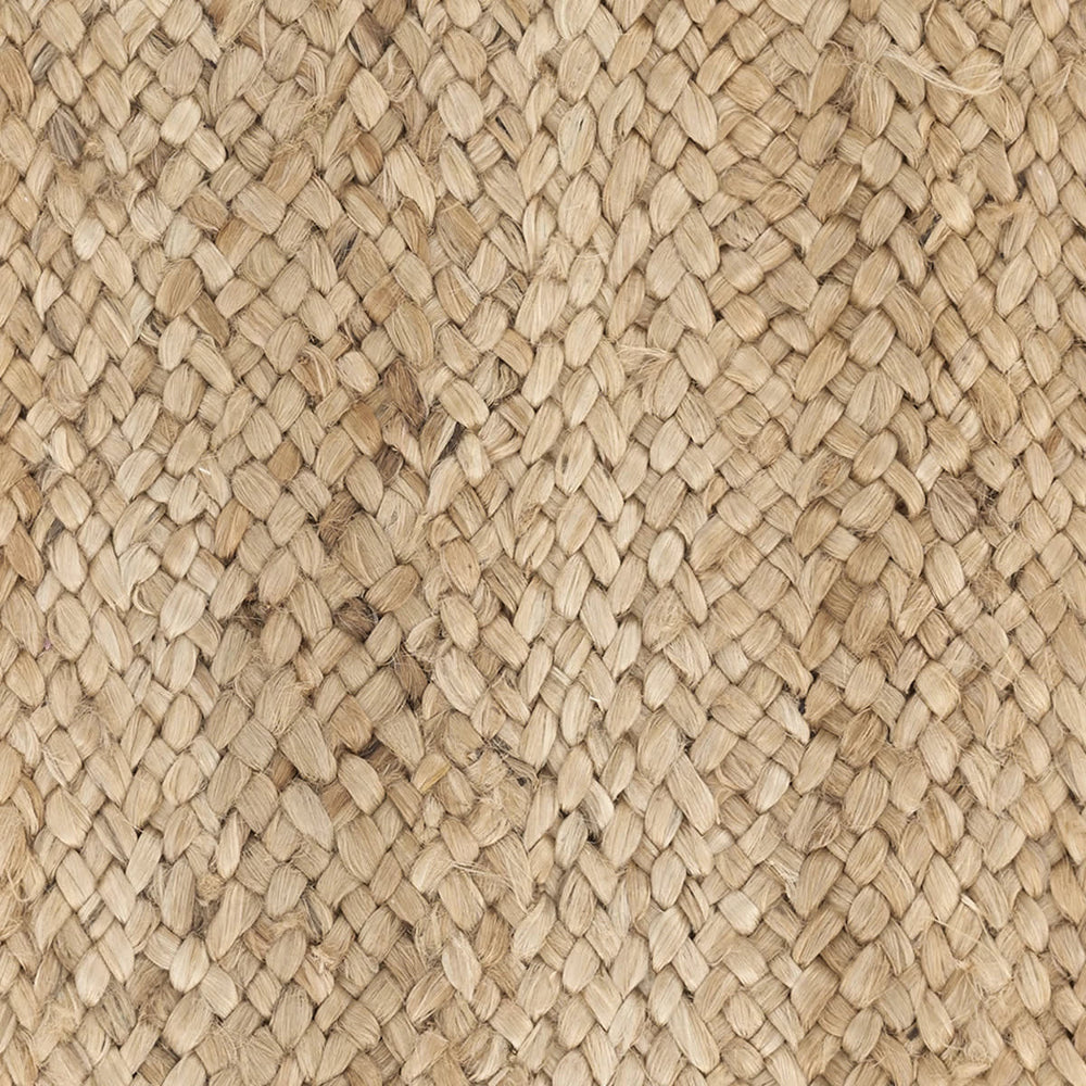 Collins Braided Woven Jute Custom Rug Swatch | Natural
