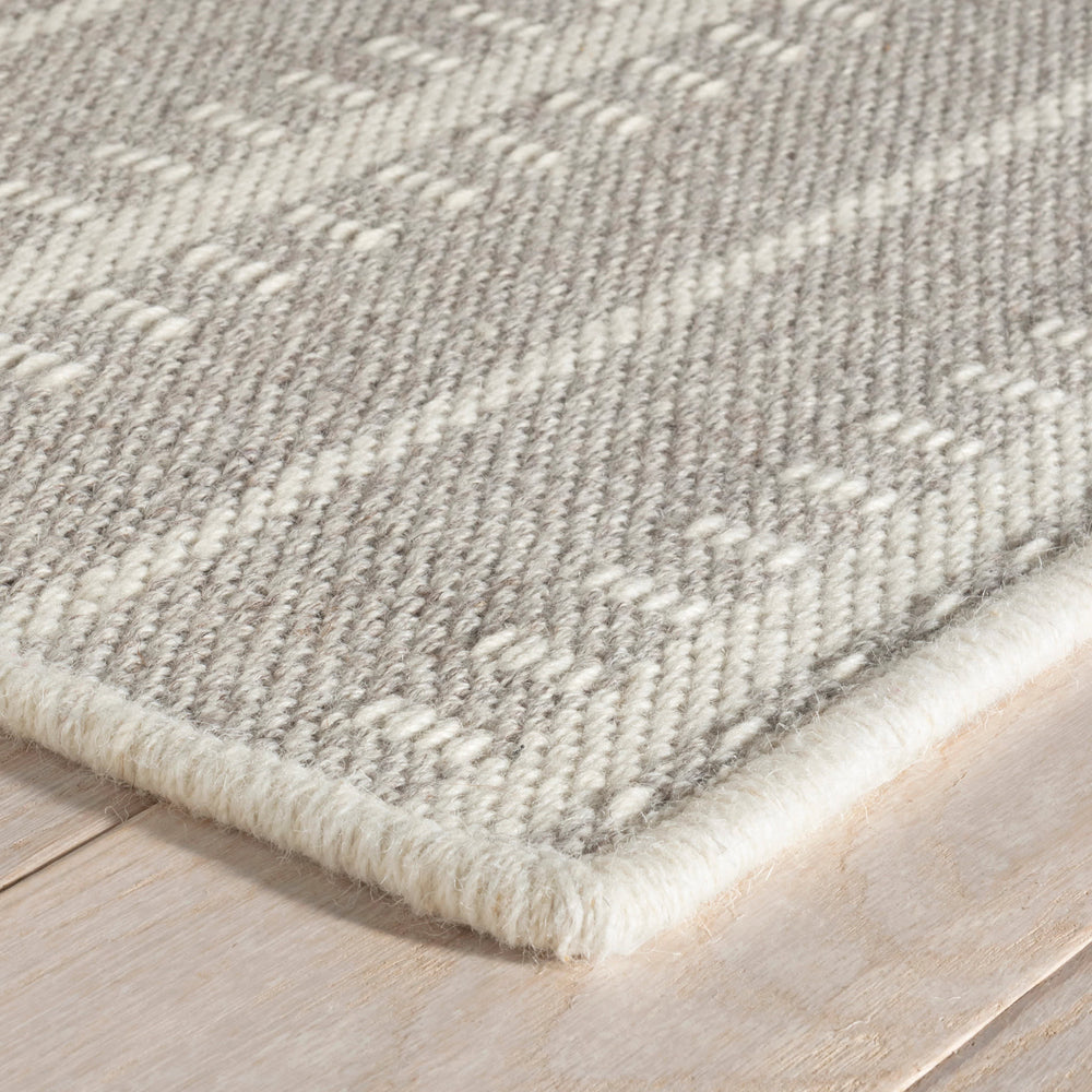 Tailor Stripe Woven Wool Custom Rug | Platinum