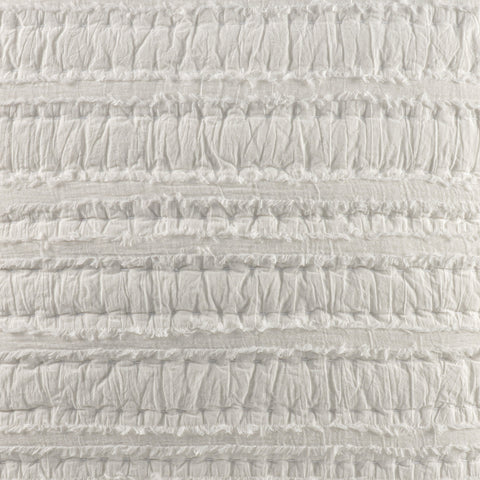 Lettie Voile Quilted Sham Swatch | Ivory