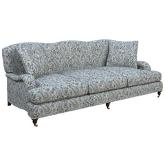 Ines Linen Blue Litchfield 3 seater sofa