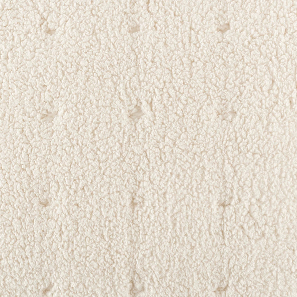 Marshmallow Fleece Puff Swatch | Ivory