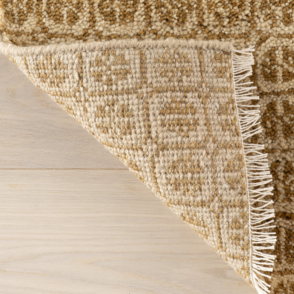 Tullie Hand Knotted Wool Rug Swatch | Ochre