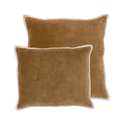 Gehry Velvet/Linen Sand Decorative Pillow Cover