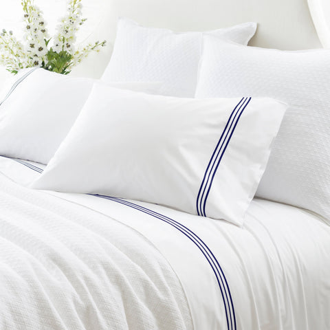 Trio Indigo Pillowcases (Pair)