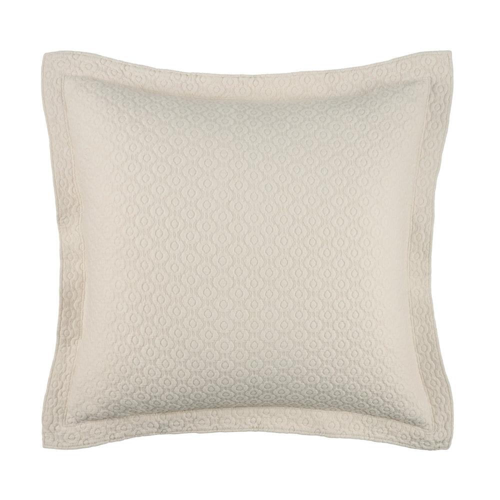 Intaglio Matelasse Sham | Ivory