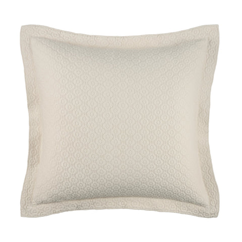 Intaglio Matelasse Sham | Ivory