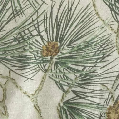 Vintage Pine Boughs Swatch | Natural