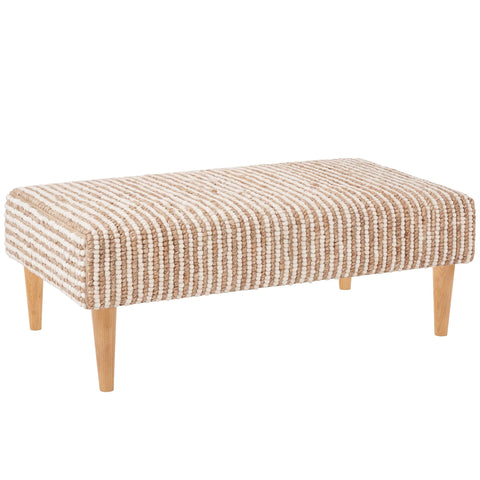 Twiggy Rug Ottoman | Natural