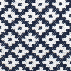 Samode Navy Handwoven Indoor/Outdoor Rug Swatch