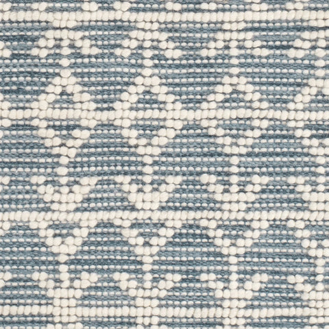 Pembrook Blue Handwoven Wool Rug Swatch