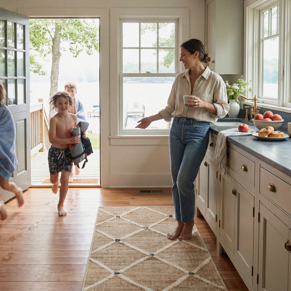 Kali Machine Washable Rug | Natural