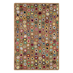 Cat's Paw Hand Micro Hooked Wool Custom Rug | Brown