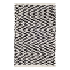 Coastal Black Handwoven Indoor/Outdoor Rug