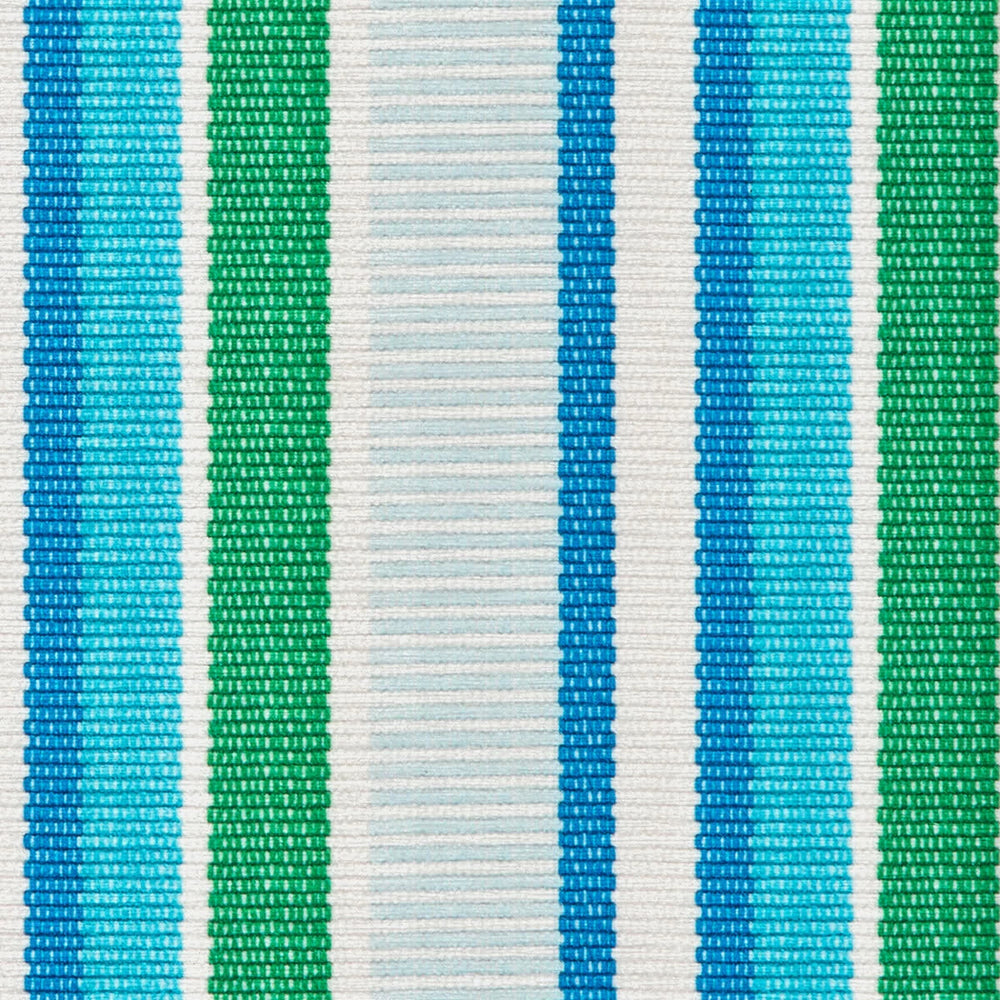 Always Greener Machine Washable Rug Swatch | Cobalt/Green