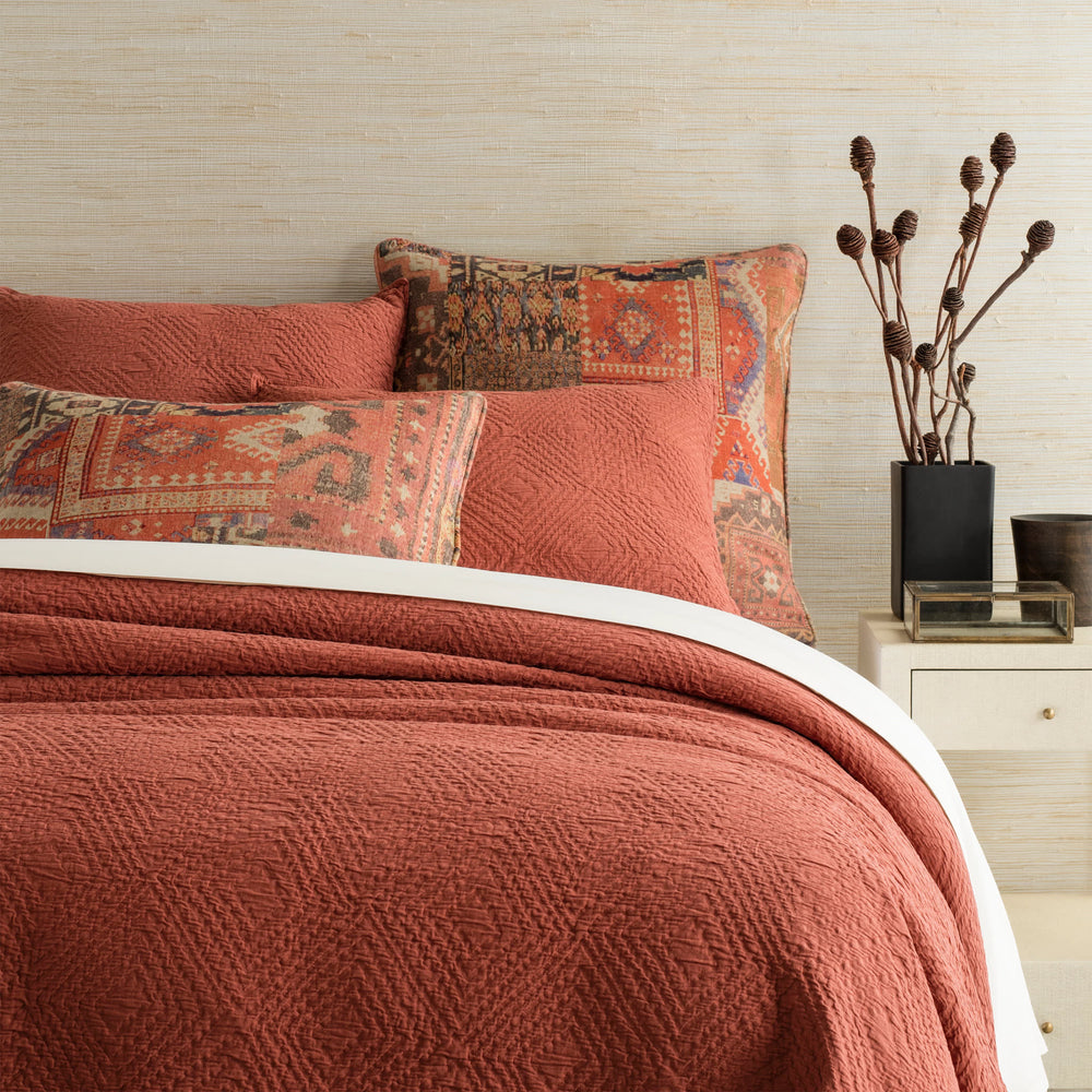 Kerala Matelasse Coverlet | Spice