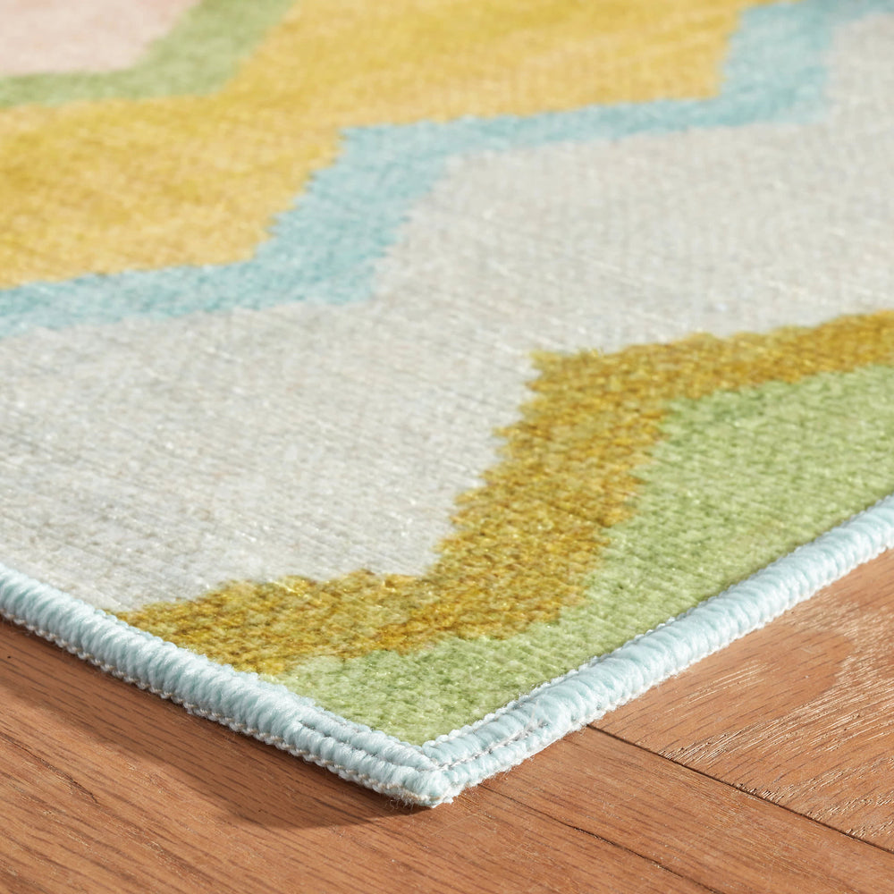 Safety Net Machine Washable Rug | Green
