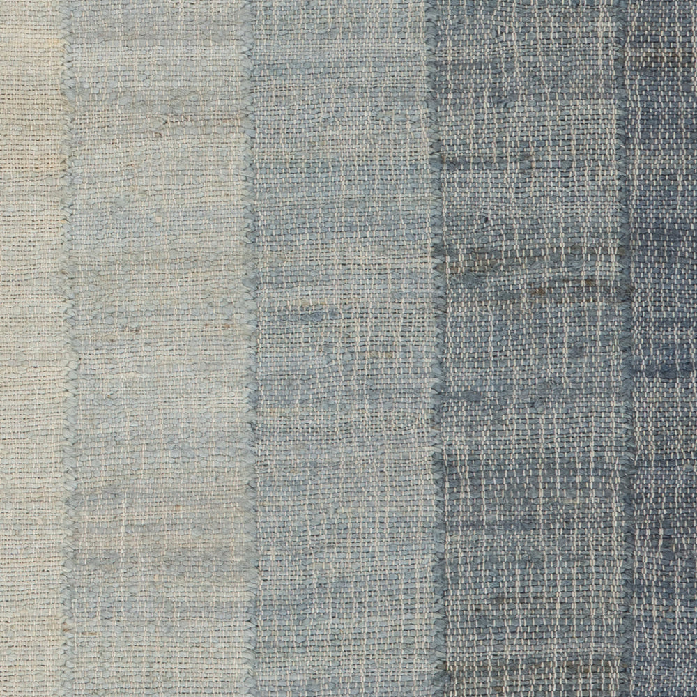 Tayo Modern Striped Indoor Rug Swatch | Blue