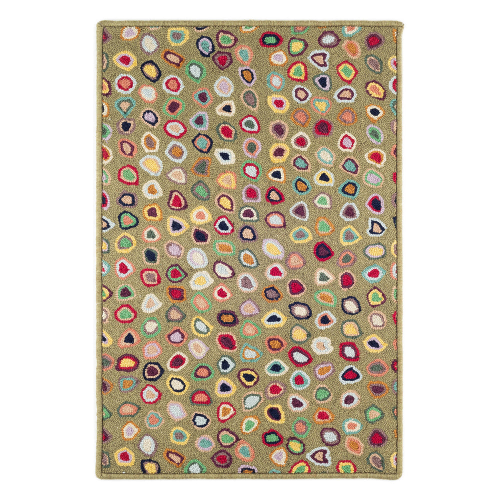 Cat's Paw Hand Micro Hooked Wool Custom Rug | Sage