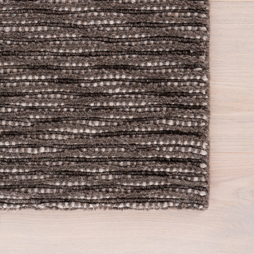 Rory Hand Loomed Wool-Blend Rug | Brown
