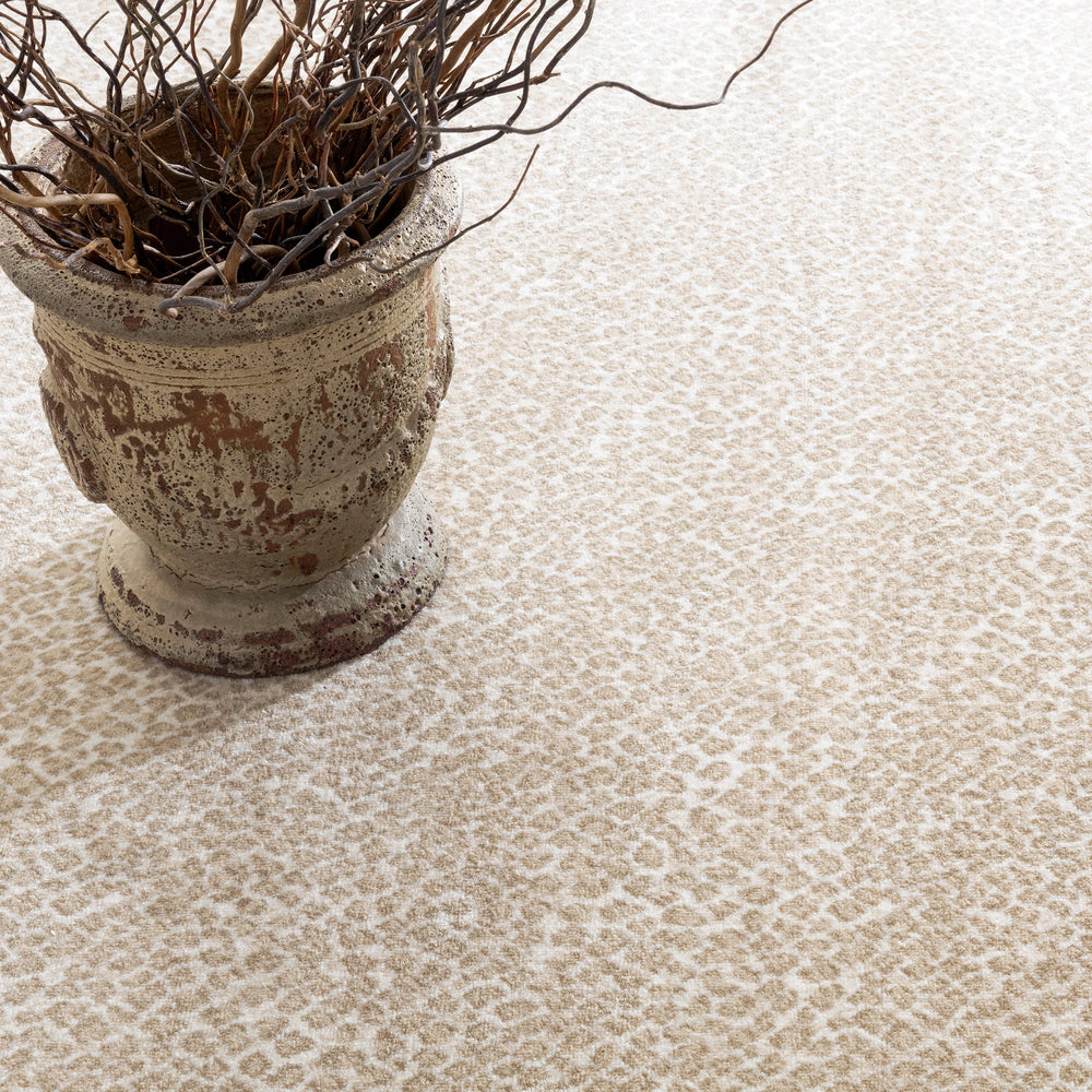 Cheetah Woven Performance Custom Rug | Beige