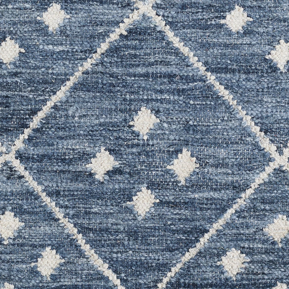 Kota Handwoven Wool Rug Swatch | Indigo
