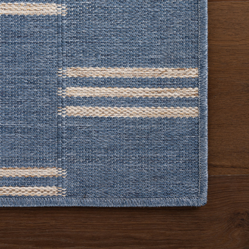 Ondine Coastal Indoor/Outdoor Custom Rug | Blue