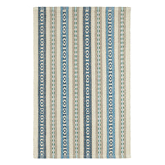 Long Slade Handwoven Cotton Rug | Indigo