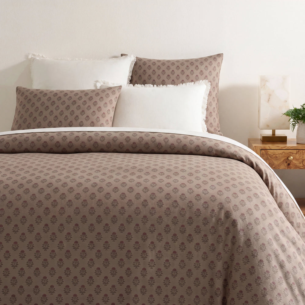 Zara Duvet Cover | Mushroom