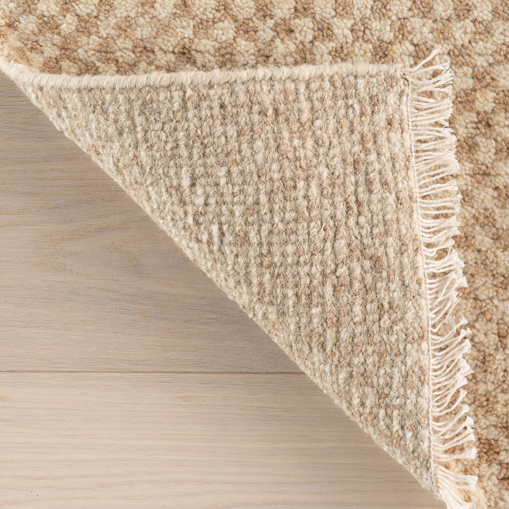 Pierce Hand Knotted Wool Rug Swatch | Wheat