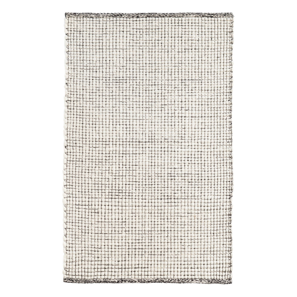 Network Handwoven Wool Rug | Black