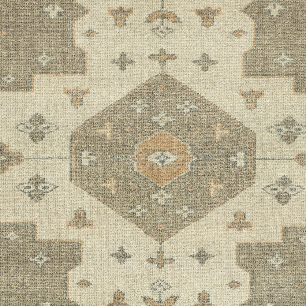 Griffin Hand Knotted Wool Rug Swatch | Sage Green