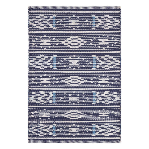 Dharma Blue Handwoven Indoor/Outdoor Rug