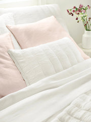 Monet White Quilted Sham