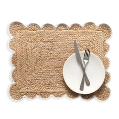 Libby Scallop Ivory Placemat Set of 4