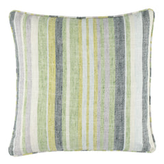 Nash Stripe Green Decorative Indoor/Outdoor Pillow Cover