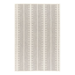 Tailor Stripe Woven Wool Custom Rug | Platinum