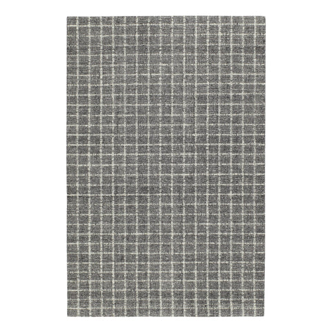 Conall Hand Micro Hooked Wool Rug | Grey