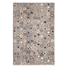 Cat's Paw Hand Micro Hooked Wool Custom Rug | Grey