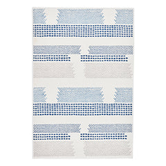 Tread Lightly Machine Washable Rug | Navy